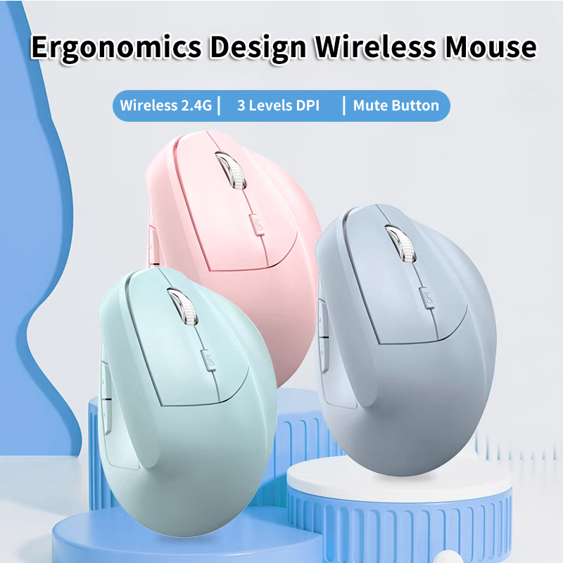 Ergonomic Mouse Vertical - Wireless 2.4G Vertical Mouse Ergonomics Design