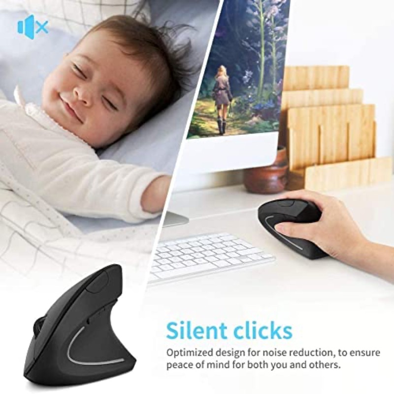 2.4G Vertical Wireless Ergonom - огляд і ціна Ergonomic Mouse Vertical