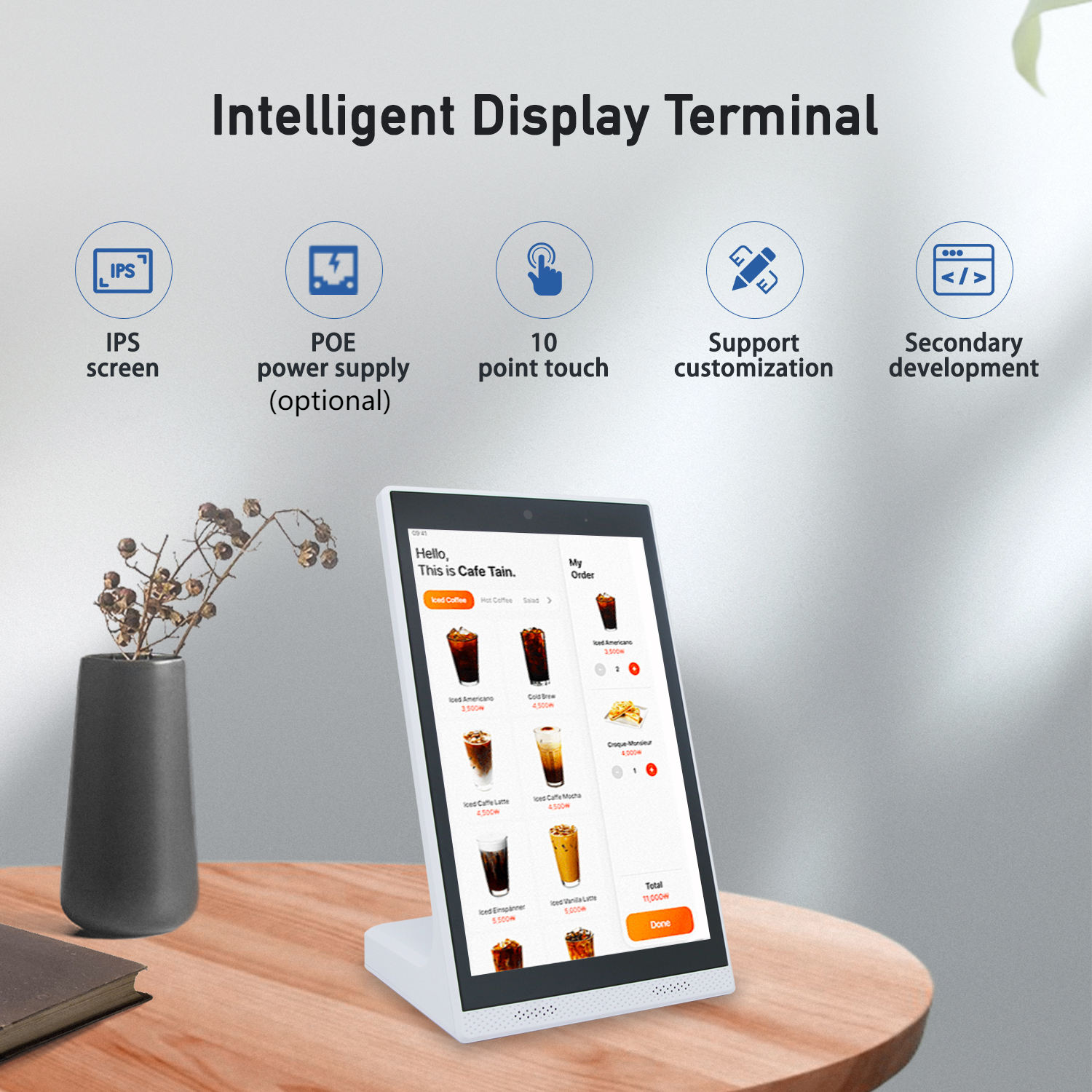 Android 11 Vertical Screen Men - огляд і ціна Pos Terminal Android