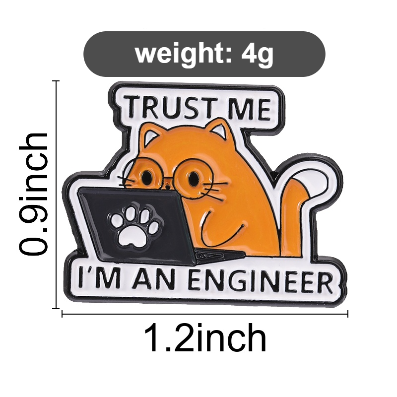 Engineer Cat Lapel Pin Trust M - огляд і ціна Tech Office Engineer