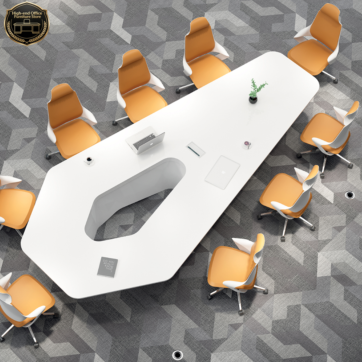 Modern White High Tech Smart O - огляд і ціна High Tech Office Room