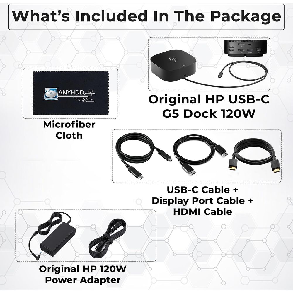 Docking Station with 120W Char - огляд і ціна Docking Station Usb C