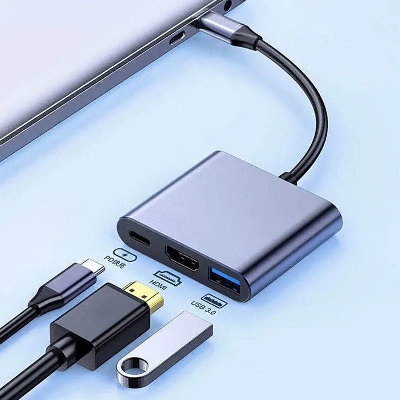 USB C HUB 3in1 Type C 3.0 to H - огляд і ціна Docking Station Usb C