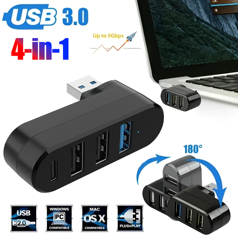 USB 3.0 Power Adapter 180° Rot - огляд і ціна Docking Station Usb C