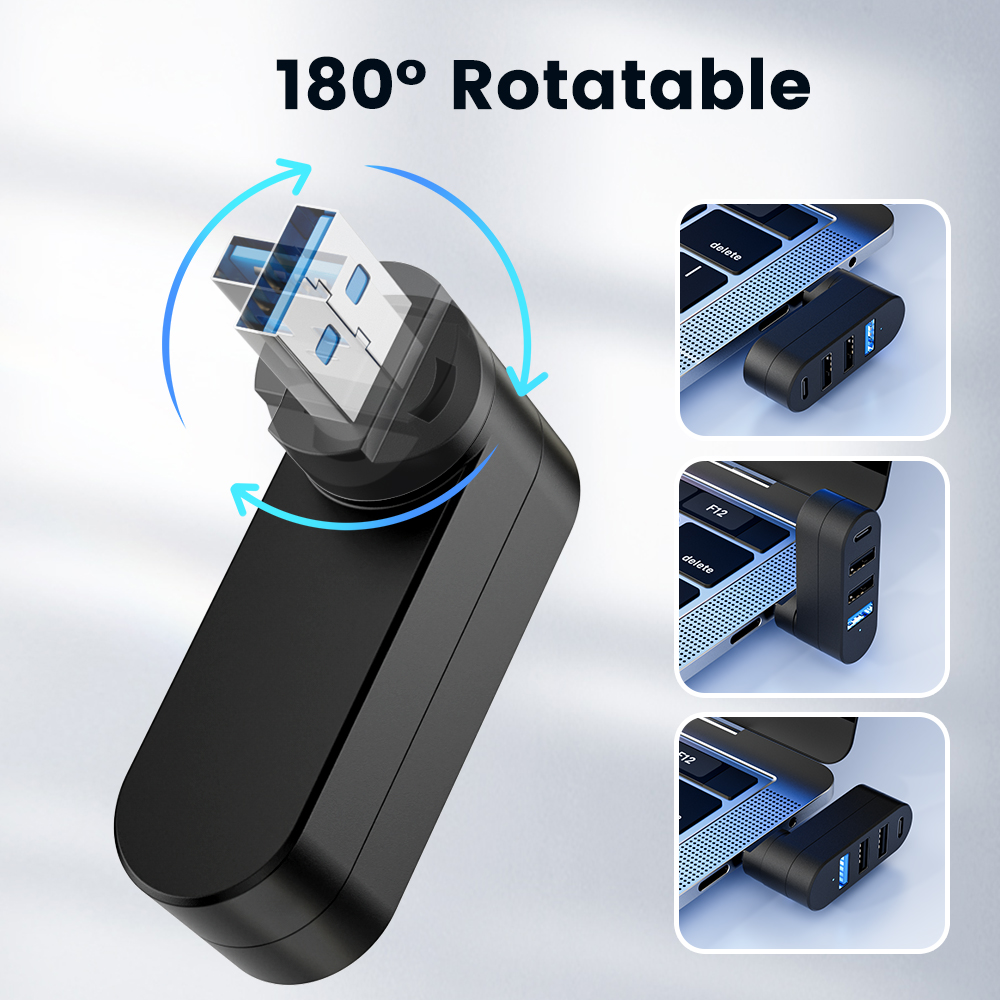 USB 3.0 Power Adapter 180° Rot - огляд і ціна Docking Station Usb C