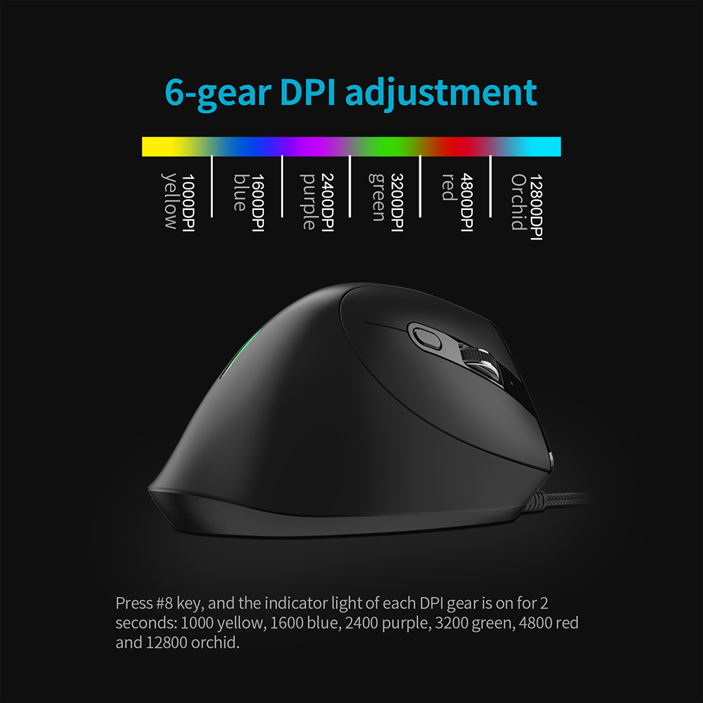ZELOTES Gaming USB Wired Mice  - огляд і ціна Ergonomic Mouse Vertical