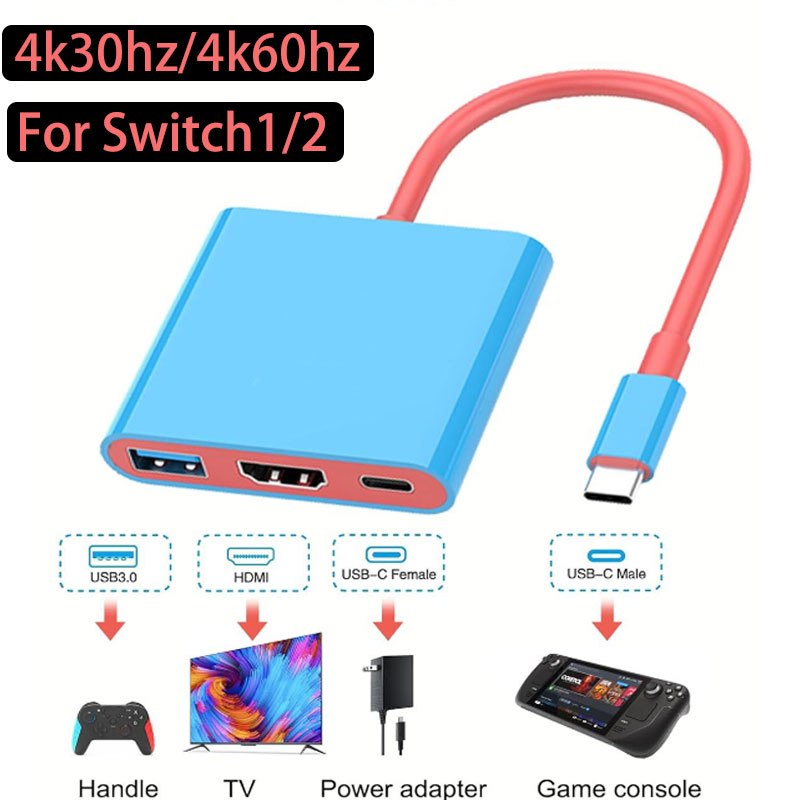 New 3 IN 1 Portable for Ninten - огляд і ціна Docking Station Usb C