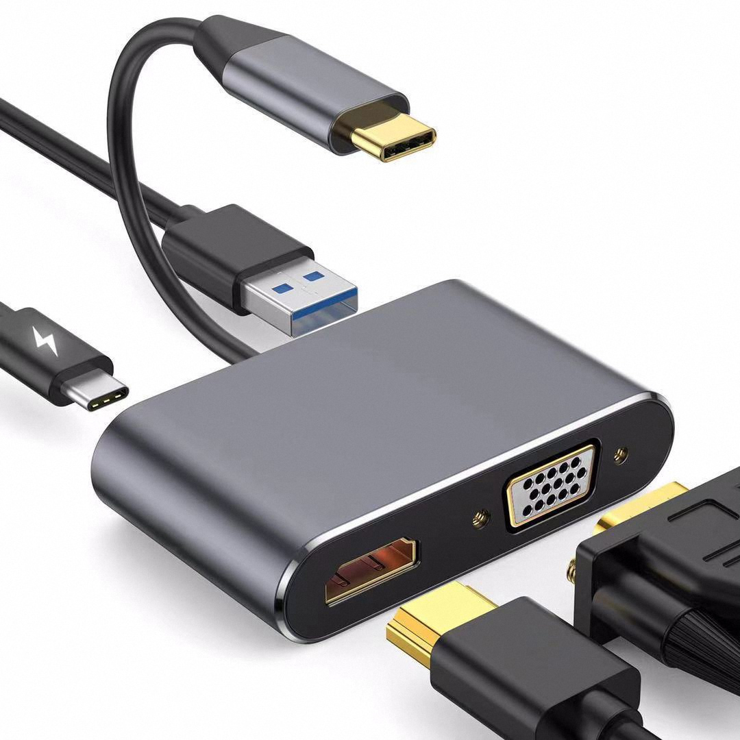 4K USB Type C to VGA 1080P USB - огляд і ціна Docking Station Usb C