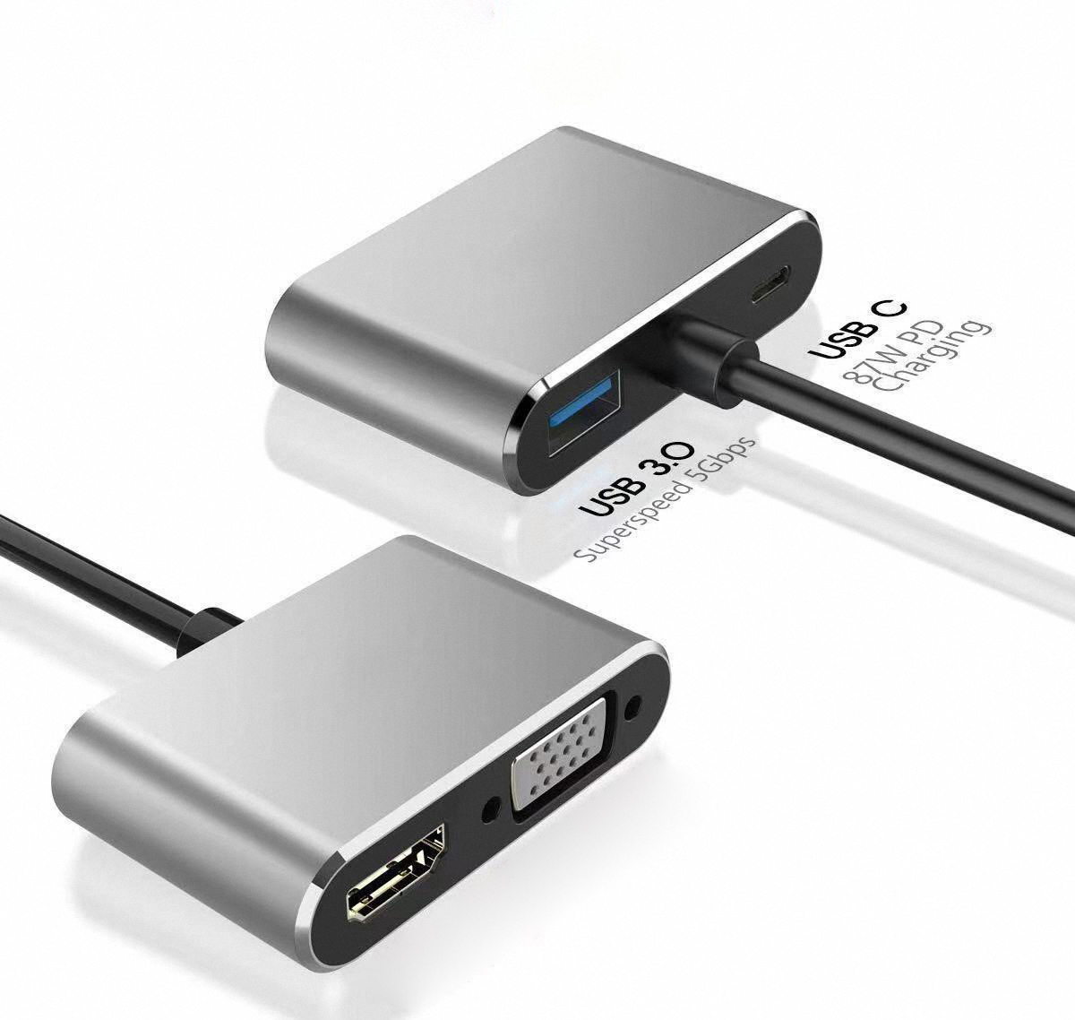 4K USB Type C to VGA 1080P USB - огляд і ціна Docking Station Usb C
