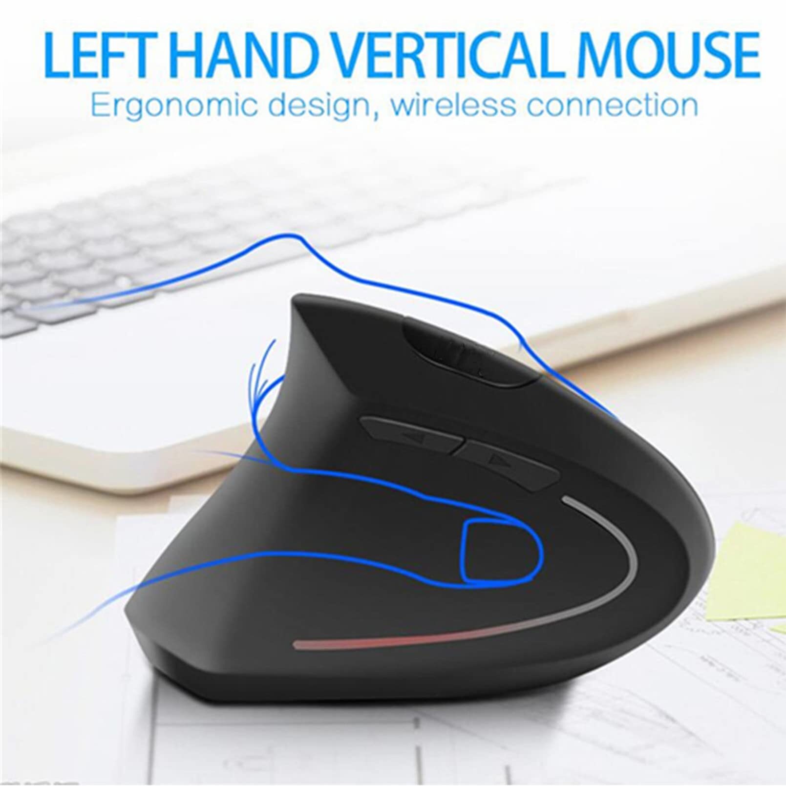 Left Hand Wired Wireless Verti - огляд і ціна Ergonomic Mouse Vertical