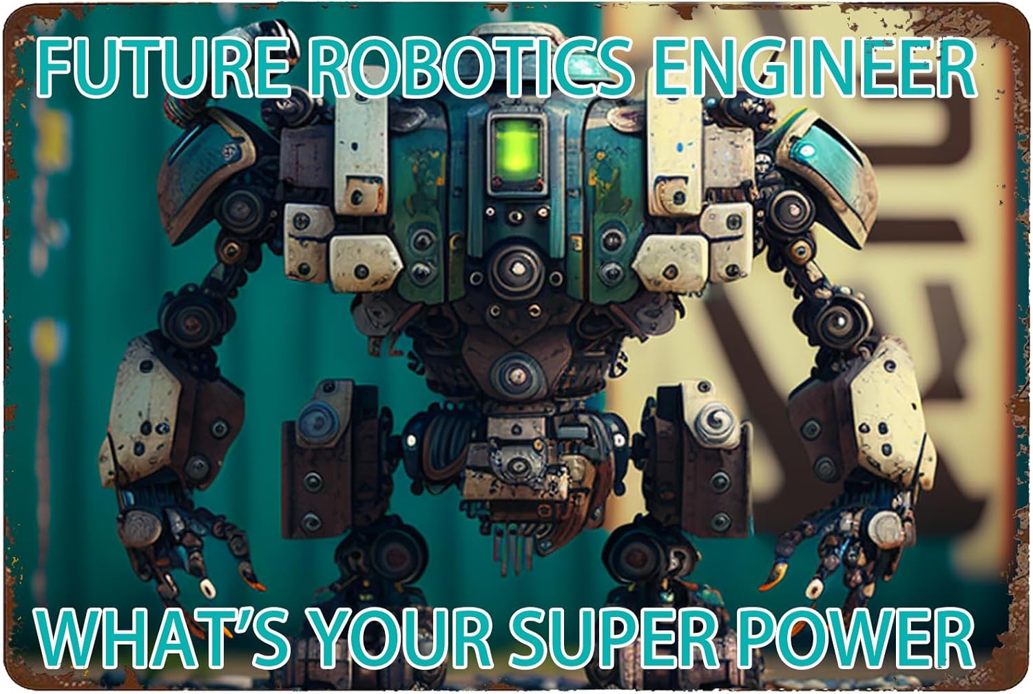 Robotics Engineer Metal Sign   - огляд і ціна Tech Office Engineer