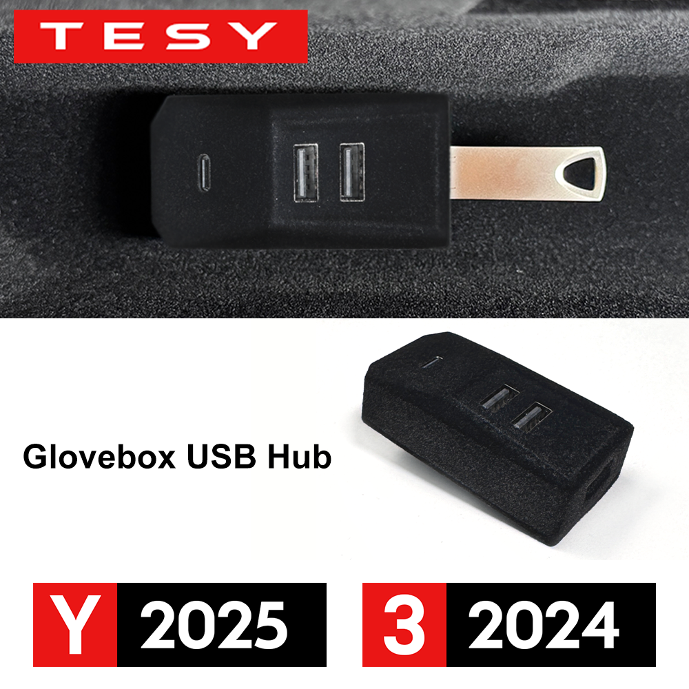 Glovebox USB Hub For Tesla New - огляд і ціна Docking Station Usb C